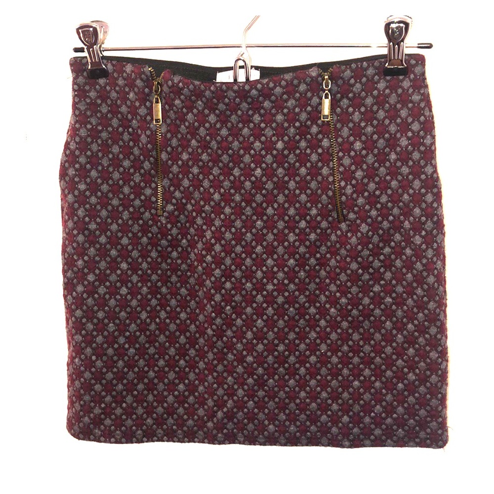 Checked mini skirt